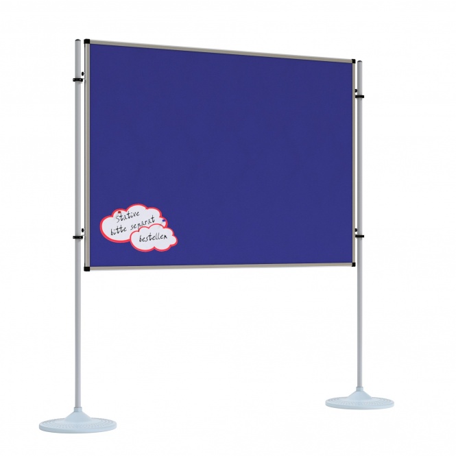 Stecktafel, 180x100 cm, beidseitig Stoffoberfläche, 